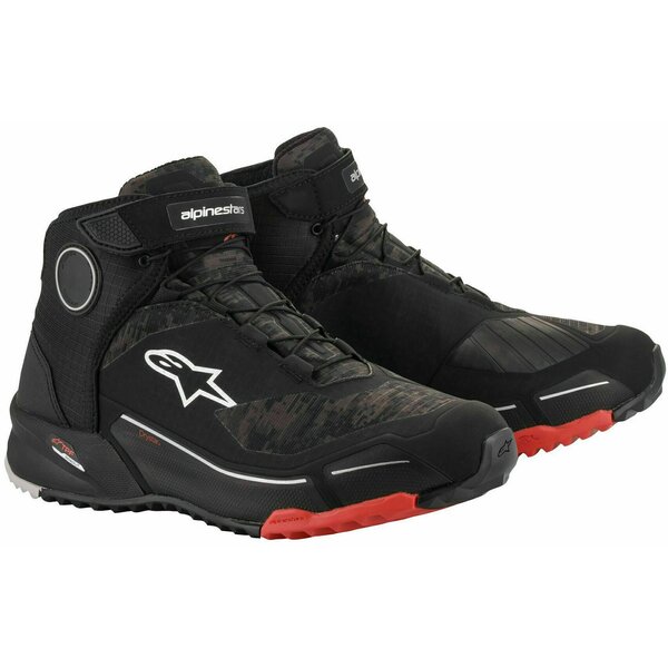 Ghete moto ALPINESTARS CR-X Drystar Negru/Camo/Rosu [1]
