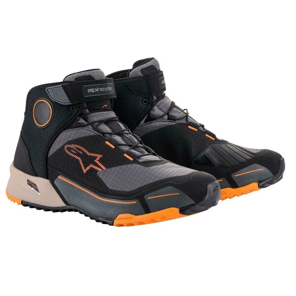 Ghete moto ALPINESTARS CR-X Drystar Negru/Portocaliu [1]