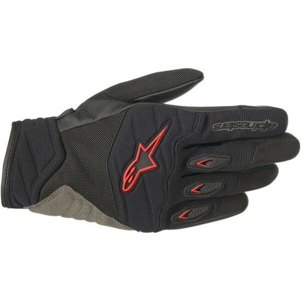Manusi de piele vara Alpinestars SHORE Negru/Rosu [1]