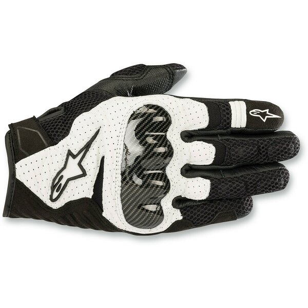 Manusi de piele vara Alpinestars SMX-1 AIR V2 Negru/Alb [1]