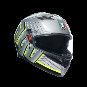 Casca Moto AGV K3 FORTIFY GREY/BLACK/YELLOW FLUO ECE 22.06
