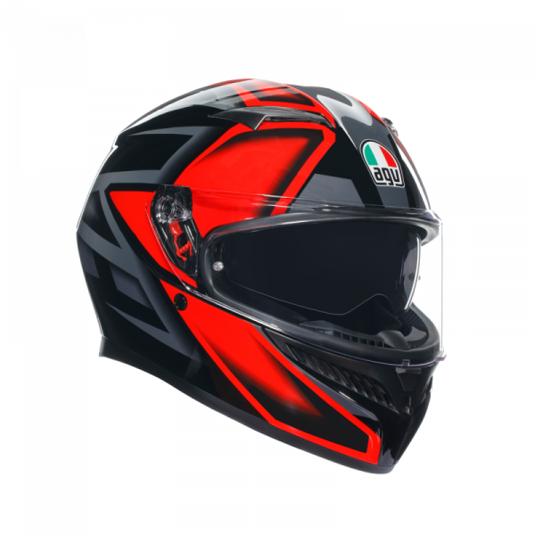 Casca Moto AGV K3 COMPOUND BLACK/RED ECE 22.06 [1]