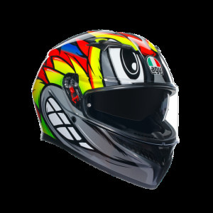 Casca Moto AGV K3 BIRDY 2.0 GREY/YELLOW/RED ECE 22.06