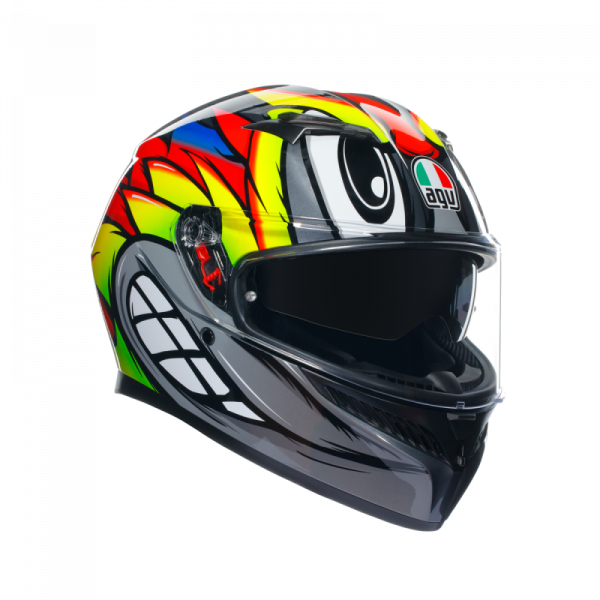 Casca Moto AGV K3 BIRDY 2.0 GREY/YELLOW/RED ECE 22.06 [1]