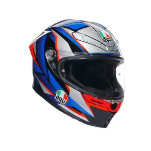 Casca AGV K6 S E2206 - SLASHCUT BLACK BLUE RED Casca AGV K6 S E2206 - SLASHCUT BLACK BLUE RED