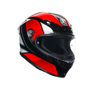 Casca AGV K6 S E2206 - HYPHEN BLACK RED WHITE