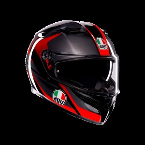Casca AGV K3 e2206 - striga Culoare: black/grey/red