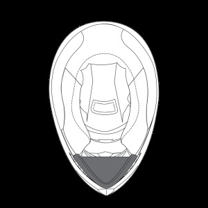 Protectie barbie / vant Casca AGV K3 SV (xs-s-ms) Protectie barbie / vant Casca AGV K3 SV (xs-s-ms)