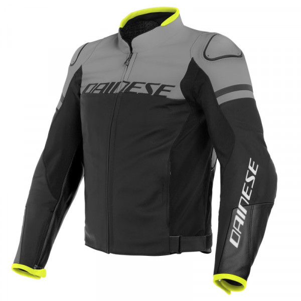DAINESE AGILE LEATHER JACKET Negru/Gri [1]
