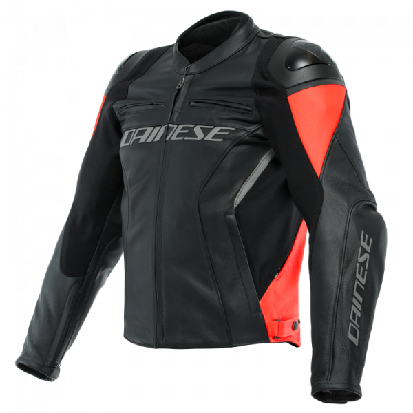 Geaca DAINESE RACING 4BLACK FLUO RED Negru/Rosu [1]