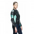 Geaca DAINESE RACING 4 LADY- BLACK ACQUA-GREEN Negru/Gri [5]