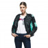 Geaca DAINESE RACING 4 LADY- BLACK ACQUA-GREEN Negru/Gri [9]