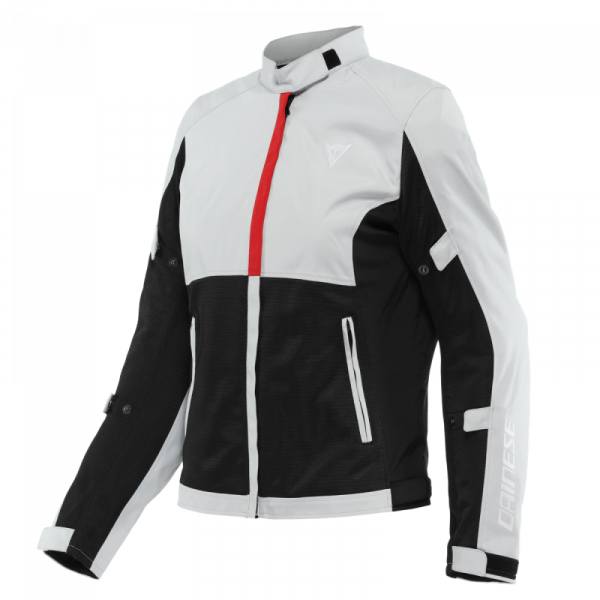 Geaca DAINESE RISLUTA AIR TEX LADYO- GLACIER-GRAY/LAVA-RED Negru/Alb [1]