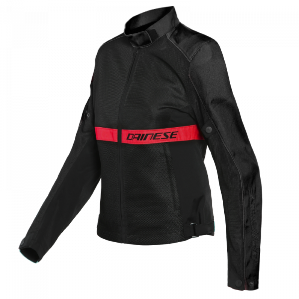 Geaca DAINESE RIBELLE AIR LADY TEX- BLACK/LAVA-RED Negru/Rosu [1]