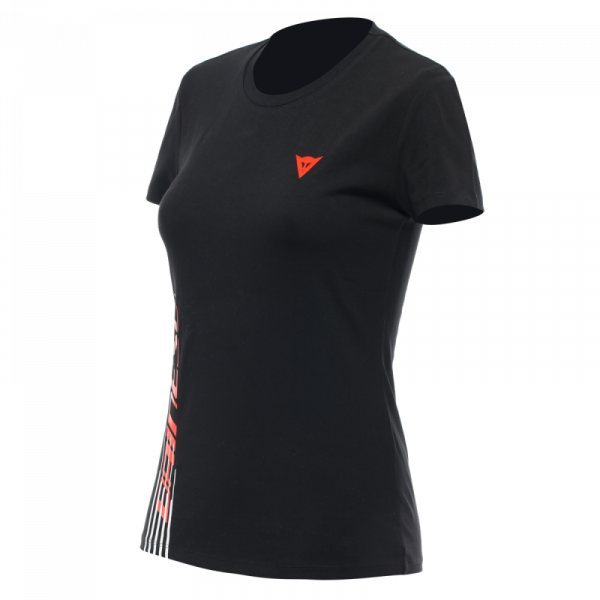 Tricou DAINESELOGO LADY - BLACK/FLUO-RED Negru [1]
