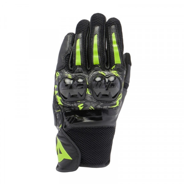 Manusi Dainese scurte piele Mig 3 Culoare: Black / anthracite / yellow-fluo Negru/Galben [1]