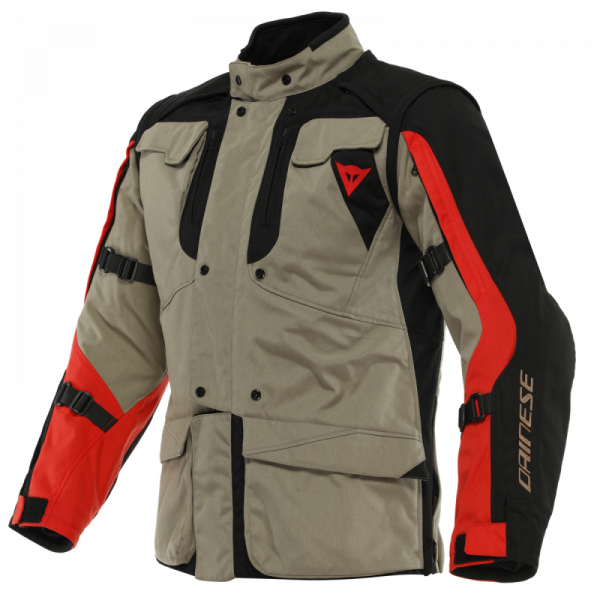 Geaca DAINESE ALLIGATOR TEX WALNUT BLACK LAVA RED [1]