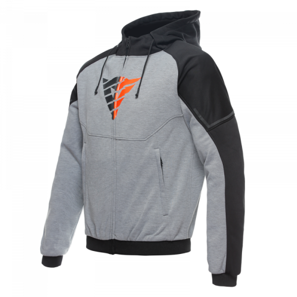 Hanorac Dainese Daemon-x safety full zip Culoare: Melange-gray / black / red-fluo [1]