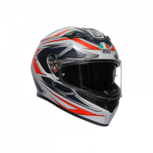 Casca AGV K3 E2206 - Space Matt White/red Fluo - 2025 Casca AGV K3 E2206 - Space Matt White/red Fluo - 2025