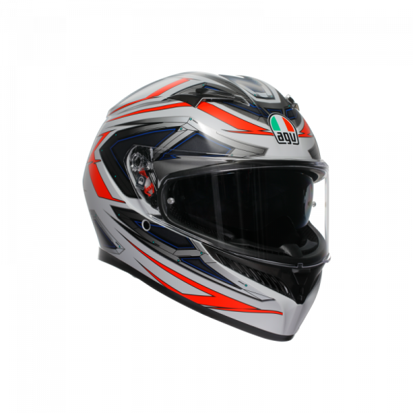 Casca AGV K3 E2206 - Space Matt White/red Fluo - 2025 [1]