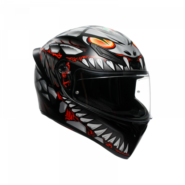 Casca AGV K1 S E2206 - Lyzard Matt Black/grey/red - 2025 [1]