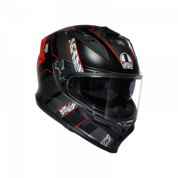Casca AGV K7 E2206 Mplk - Kyber Matt Black/red - 2025 [1]