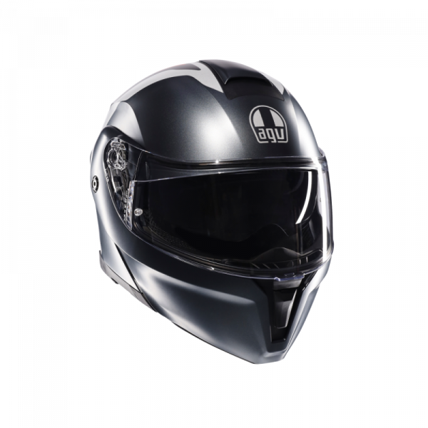 Casca AGV Streetmodular Resia Matt Grey/silver/red - Flip Up E2206 - 2025 [1]