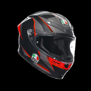 Casca AGV K6 S E2206 - SLASHCUT BLACK GREY RED