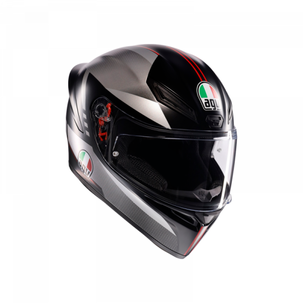 Casca AGV K1 S Lap matt black/grey/red e2206 [1]