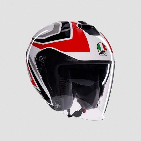 Casca AGV IRIDES Tolosa Black Grey Red [1]