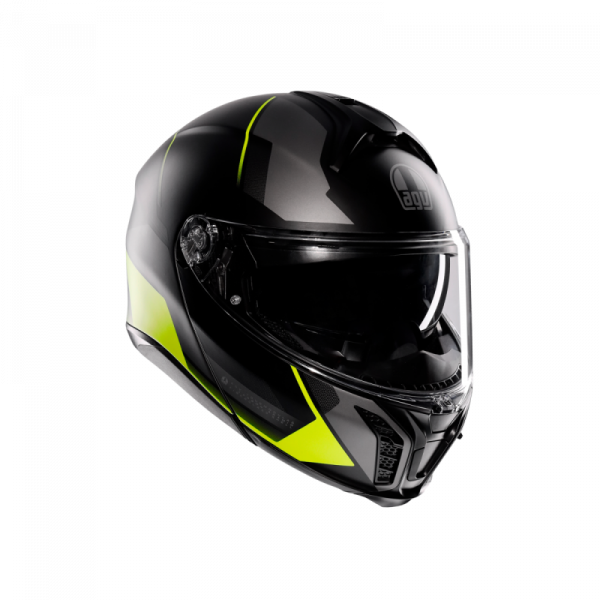 Casca AGV Tourmodular Perception Mat / Negru / Galben / Fluo - 2025 [1]
