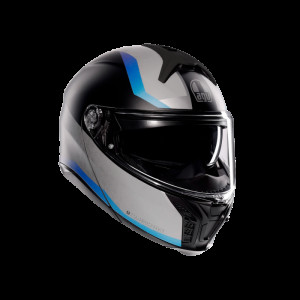Casca AGV Tourmodular Stray Mat / Negru / Gri / Albastru - 2025 Casca AGV Tourmodular Stray Mat / Negru / Gri / Albastru - 2025