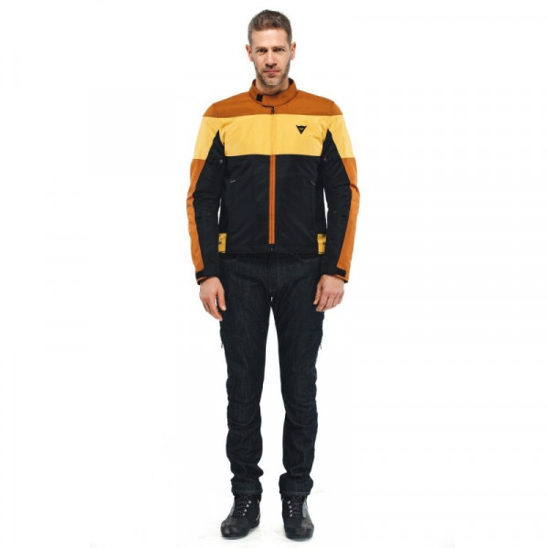 Geaca DAINESE ELETTRICA AIR TEX BLACKBROWN MINERAL YELLOW [1]