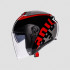 Casca AGV IRIDES Valenza Matt Grey Black Red [4]
