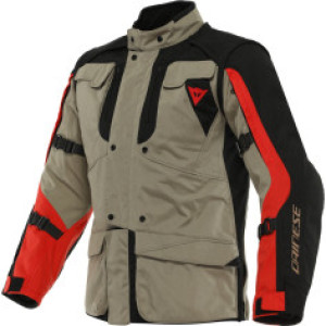Geaca DAINESE ALLIGATOR TEX WALNUT BLACK LAVA RED