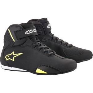 Ghete moto sport/touring Alpinestars SEKTOR Negru/Galben fluo