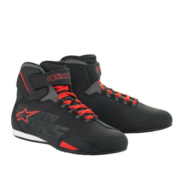 Ghete moto sport/touring Alpinestars SEKTOR Negru/Rosu [1]