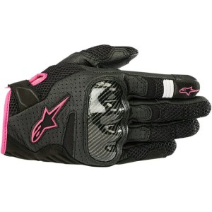 Manusi de piele dama Alpinestars STELLA SMX-1 AIR V2 Negru/Roz Manusi de piele dama Alpinestars STELLA SMX-1 AIR V2 Negru/Roz