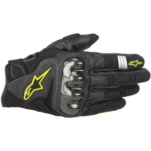 Manusi de piele vara Alpinestars SMX-1 AIR V2 Negru/Galben fluo Manusi de piele vara Alpinestars SMX-1 AIR V2 Negru/Galben fluo