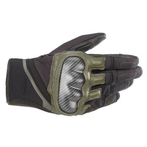 Manusi de piele vara Alpinestars Chrome Negru/Verde Manusi de piele vara Alpinestars Chrome Negru/Verde