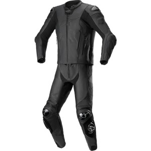 Combinezon de piele 2 piese Alpinestars Missile V2 Negru/Negru