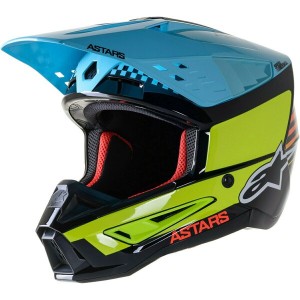 Casca cross-enduro Alpinestars Supertech S-M5 SPEED Negru/Albastru/Galben Casca cross-enduro Alpinestars Supertech S-M5 SPEED Negru/Albastru/Galben