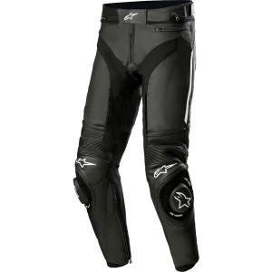 Pantaloni de piele sport/touring Alpinestars MISSILE V3 Negru/Alb
