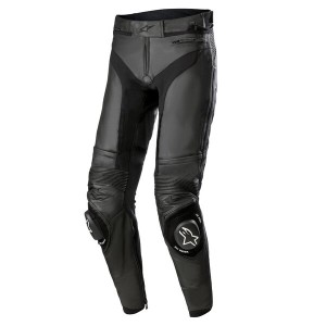 Pantaloni de piele sport/touring Alpinestars MISSILE V3 SHORT Negru/Negru