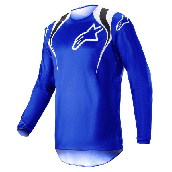 Tricou cross-enduro Alpinestars Fluid Narin 2023 Negru/Alb/Albastru [1]