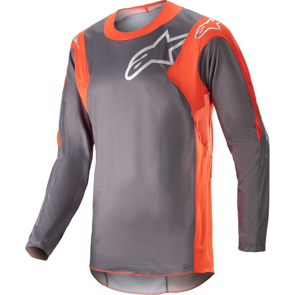 Tricou cross-enduro ALPINESTARS RACER HOEN 2023 Gri/Portocaliu [1]