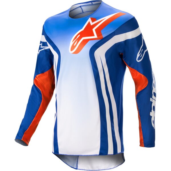 Tricou cross-enduro ALPINESTARS RACER SEMI 2023 Albastru/Alb [1]