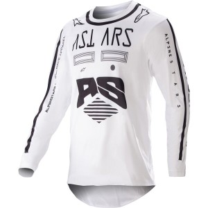 Tricou cross-enduro ALPINESTARS RACER FOUND 2023 Alb Tricou cross-enduro ALPINESTARS RACER FOUND 2023 Alb