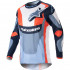 Tricou cross-enduro ALPINESTARS FLUID AGENT 2023 Albastru/Portocaliu [2]