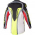 Tricou cross-enduro ALPINESTARS FLUID AGENT 2023 Negru/Rosu/Galben fluo [2]